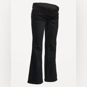 Maternity Old Navy Black Flare & Wide Leg Jeans
